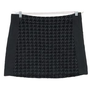 Rachel Rachel Mini Skirt 10 Houndstooth Side Panels Goth Fairy Grunge Textured